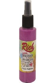 Resim Rich New Fashion Sprey Kumaş Boyası 1522 - Fuşya 100 cc 
