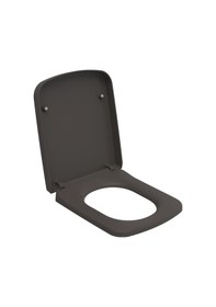 Resim Bocchi Tutti S Klozet Kapağı Yavaş Kapanır Mat Antrasit A0312-020 Beyaz 