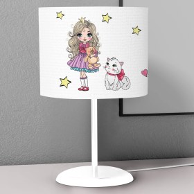Resim Lina Home Bebek, Çocuk Odası Modern Temalı Tekli Masaüstü Abajur Gece Lambası Model 00154 