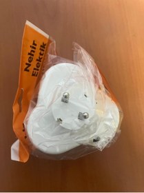 Resim FETİH Topraklı Üçlü Fiş Priz Yonca Golyat 3lü Adet 