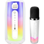 Resim Newface Pluse 7 Mikrofonlu Rgb Kablosuz Hoparlör - Beyaz Inslm 