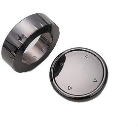 Resim Ranyeek Bmw Nbt Küçük Kontrol Çubuğu İçin Siyah Abs Seramik Dokulu Medya Düğme Kapağı - F10 F18 F20 F21 F30 F35 F25 F15 Vb. Modeller İçin Uyumlu 