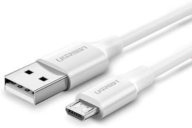 Resim Ugreen Micro-USB & USB-A Data ve Şarj Kablosu, 2 Metre, Beyaz 