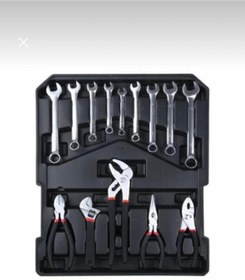 Resim İSTECNO 187 Parça Metal Kasa Full Set Tekerlekli Profesyonel Alet Ve Lokma Takım Çantası VALİZ 