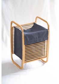 Resim Acar Bambu Çamaşır Sepeti - 60 Cm Bambu 