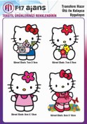 Resim F17 Ajans Ütü Ile Yapışan Tekstil Dtf Baskı Görseli Hello Kitty 