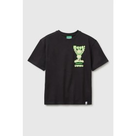 Resim United Colors Of Benetton Erkek Çocukgarfield Baskı Detaylı Yuvarlak Yaka T-Shirt Antrasit 6-14 Yaş 