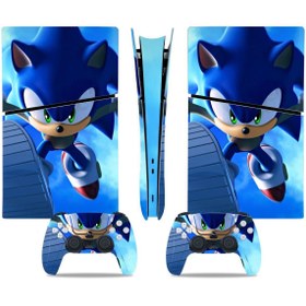 Resim cosy home gift Sonic Playstation 5 Slim Disk Versiyon Sticker Kaplama Seti 