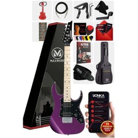 Resim Maxword De-150pu Maple Klavye Hh Manyetik Yüksek Kaliteli Elektro Gitar Seti 
