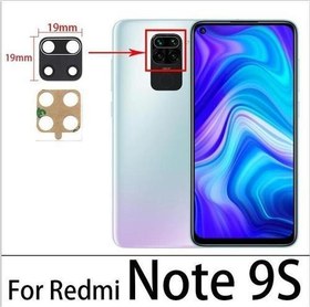 Resim Xiaomi REDMİ NOTE 9S Arka Kamera Camı Lens Yapışkanlı 