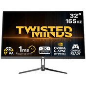 Resim TM32QHD165VA 32" QHD 165 Hz 1 ms HDMI DP HDR FAST VA FreeSync Adaptive-Sync Çerçevesiz Gaming Monitör Twisted Minds