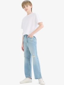 Resim DeFacto Wide Leg Geniş Paça Jean Pantolon Erkek Çocuk 