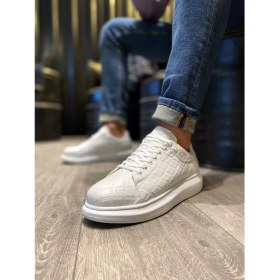 Resim Knack Yüksek Taban Günlük Ayakkabı 044 Kapitone Beyaz 