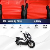 Resim Revolt Rm5-x Motosiklet Brandası Su Geçirmez Branda Kırmızı Branda Motor Branda Lc 