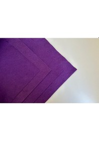 Resim Mor Renk Metrelik Ince Keçe Kumaş Keçe 1 Mm Aktivite Keçesi Renkli Keçe 1 Metre 100 Cm X 100 Cm 