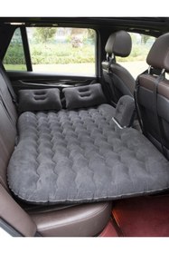 Resim Elioure Araç İçi Şişme Yatak-Araba Seyahat ve Kamp İçin, SUV ve Binek Araçlara Uygun, İki Hava Yastıklı 