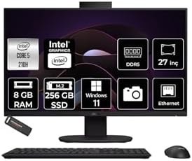 Resim ASUS V470 Intel Core 5 210H 8GB 256GB SSD 27" FHD 100Hz W11P All in One Bilgisayar & PER4 USB Bellek 5754789419573 