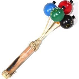 Resim TeknoKapsül 5 Toplu Marakas 25 cm - Ritmik Perküsyon Eğlence Enstrümanı 