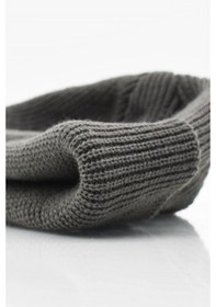 Resim Külah Erkek Koyu Gri Örgü Docker Bere Skullcap-Koyu Gri-Standart 