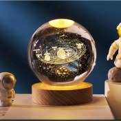 Resim Gezegenler Renk Değiştiren Işıklı Cam Küre 6cm 