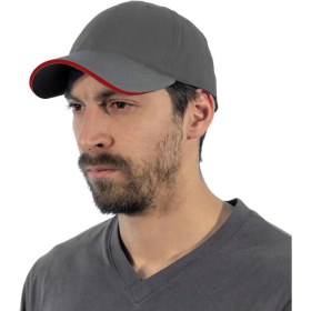 Resim Şensel, Spor Şapka, Gri-Kırmızı -110E386- Günlük Şapka, Outdoor 