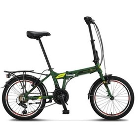 Resim Genel Markalar ÜMİT 2033 FOLDING TWENTY ONE KATLANIR BİSİKLET V 20 JANT 21 VİTES HAKİ LİME 