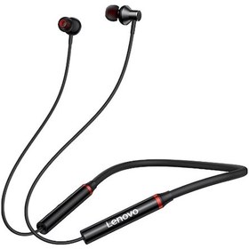 Resim Kosona Lenovo He05x Siyah Boyun Bağlı Bluetooth Kulaklık - Bt5.0, Ipx5 Su Geçirmez, 8 Saat Pil, Düşük Gecikme, Manyetik Tasarım 