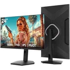 Resim GamePower 24'' Lunis L10 165Hz 1Ms IPS FHD Pivot Gaming Monitör Siyah 