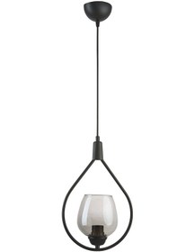 Resim Deco Özel Tasarım Salon - Mutfak - Yatak Odası Siyah Renk Füme 110 Camlı Tekli Avize Diğer 