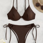 Resim 2024 Yeni Gelen - Vibrant Sarı Kayışsiz Bikini Seti, Kadınlar İçin Çelik Destek ve Bağlama Tasarımı, Yüzme ve Plaj İçin Mükemmel, Plaj Kıyafeti|Canlı Mayo|Esnek Kumaş 
