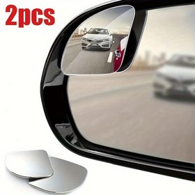 Resim 2 Adet Arabalar için Kör Nokta Aynaları, HD Cam Konveks Arka Görüş Geniş Açılı 360° Ayarlanabilir Yardımcı Aynaları için SUV, Kamyon, Pickup - Sol Taraf Yerleştirme 