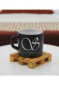 Resim Bk Gift Kişiye Özel İsimli Siyah Renkli Middle Çay & Kahve Fincanı-5, Arkadaşa Hediye, Sevgiliye Hediye, Doğum Günü Hediyesi Kobitmeyencom32545 Bk Gif 