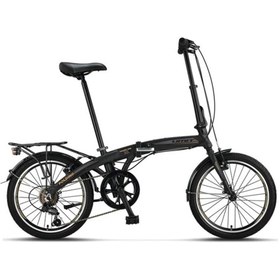 Resim Genel Markalar 2036 FOLDING KATLANIR BİSİKLET V 20 JANT 6 VİTES BLACK ANTRACİTE GOLD 