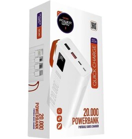 Resim Powerway 20000 mAh Çift USB Dijital Ekran Powerbank TX-20 
