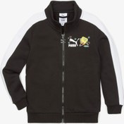 Resim Puma X Spongebob T7 Track Çocuk Siyah Ceket 