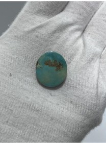 Resim Okyanus Temalı Doğal Kabaşon Firuze Taşı 18,5 Karat - Turkuaz Taşı 3,71 Gram 