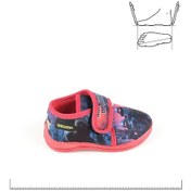 Resim Gezer Lacivert Kırmızı Ortopedik Taban Erkek Cırtlı Esnek Yumuşak Panduf Lacivert - Kırmızı 