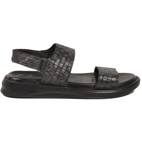 Resim Pierre Cardin Siyah Lastikli Hafif Erkek Günlük Sandalet Pc-7334 M 