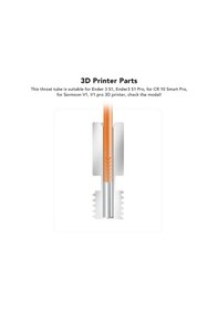 Resim Koodmax 3d Yazıcı Titanyum Alaşımlı V6 Hotend Metal Boru Boğazı M6 Pürüzsüz Sürüm 