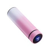 Resim Youmex 480ml Pembe Çelik Termos Bardak, Akıllı Led Sıcaklık Gösterici, 24 Saat Isı Saklama, Sızıntısız Kapağı Ve Filtre İle Seyahat-okul-uygun 
