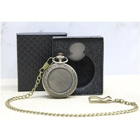 Resim Sanec Özel Kutulu Baskıya Uygun Antik Köstekli Saat 