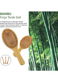 Resim Valkyrie Doğal Bambu Fırça Tarak Seti 4'lü 