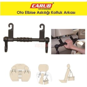 Resim Genel Markalar Oto Araç Içi Elbise Askılığı Koltuk Arkası Plastik 2 Li Koltuk Arkası Poşetlik Çanta Askılığı 