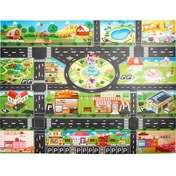 Resim Samdoo 4-6 Yaş Çocuklar İçin Eğitici Oyun: 130x100 Büyük Otopark Haritası, Trafik İşaretleri Ve Araçlar İle Gerçek Hayatı Simüle Eden Interaktif Oyun Seti Poşetli G Modeli Diğer 