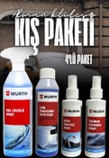 Resim Würth 4'lü Kış Paketi, Buz Çözücü, Buğu Önleyici, Yağmur Kaydırıcı, Antifrizli Cam Suyu 
