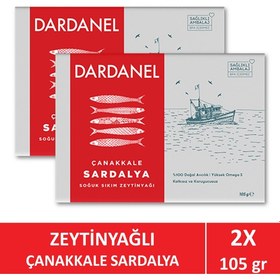 Resim Dardanel Zeytinyağlı Çanakkale Sardalya 105 gr x 2 Adet 