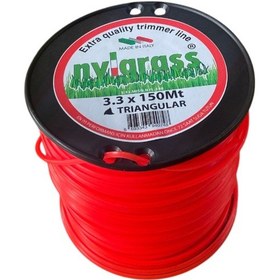 Resim Nylgrass Misina 3.3mm 150 Mt 3 Köşe Kırmızı 