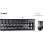 Resim A4 Tech Kr-9276 Q Usb Mm Kablolu Klavye Mouse Set 