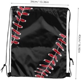 Resim Toddmomy Ergonomik Beyzbol Sırt Çantası 5li Set Bağcıklı Çamaşır Sepeti Beyzbol Oyunları Fitness Için 