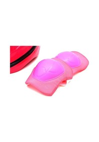 Resim Çocuk Kask Dizlik Dirseklik Eldiven Koruyucu Set 7 Parça Pembe 